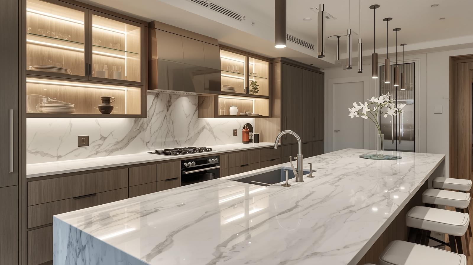 Lavatório em Mármore Branco