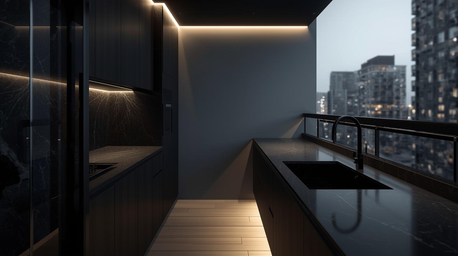 Escada Revestida em Granito