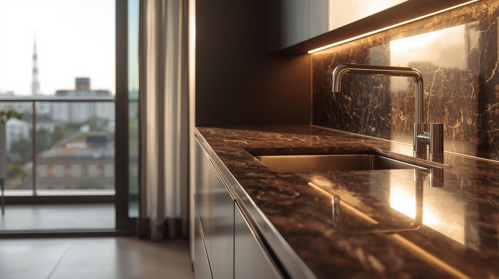 Área Gourmet em Mármore